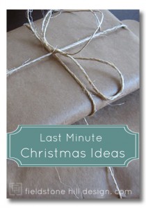 Last Minute Christmas Ideas
