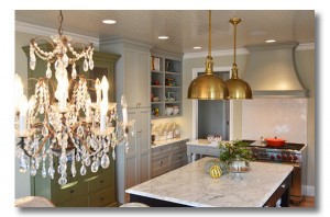 The kitchen of Edie Wadsworth, featured in BHG, design by Edie and Darlene of Fieldstone Hill Design