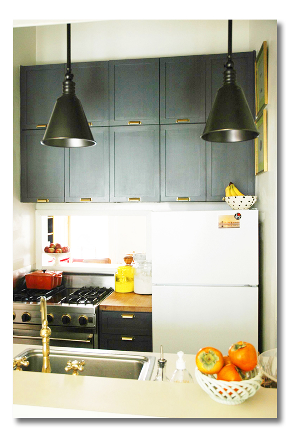 school room dark cabinets