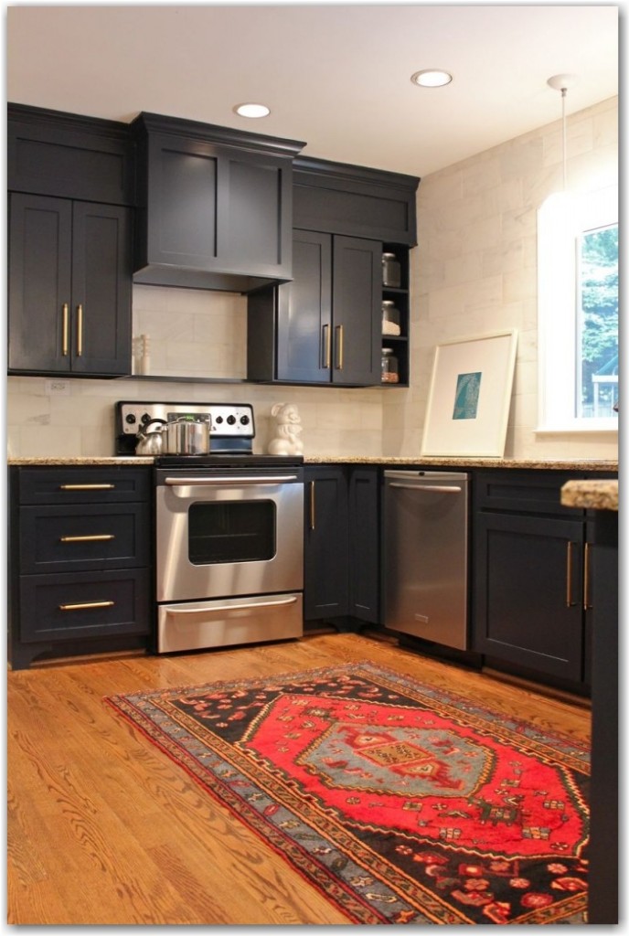 school room dark cabinets