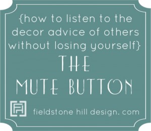 the mute button