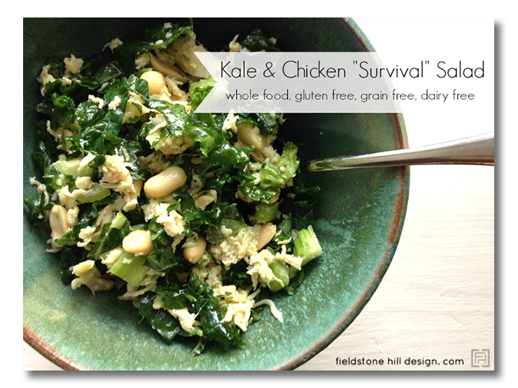 kale and chicken