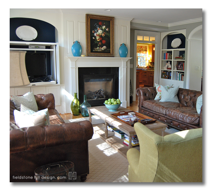 RichellaP LivingRoom 5, design by Fieldstone Hill Design