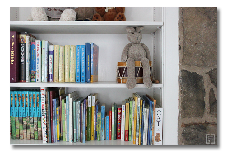 Boys room reveal Bookshelf Fieldstone Hill Design