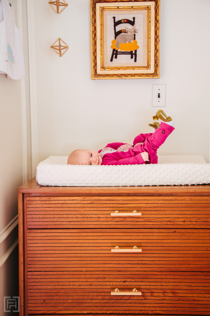 FHD nursery reveal, interior design by @fieldstonehill , georgia playing on changer