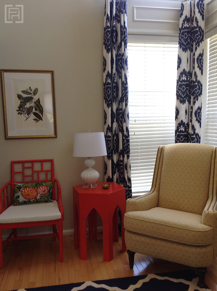 Colorful living room, design by @fieldstonehill