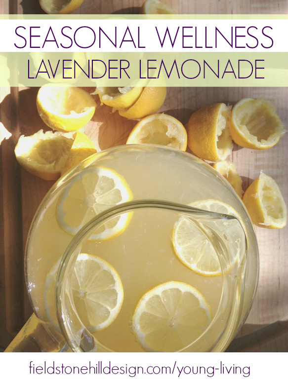 This is SO YUM! And refreshing. And comes with a perk for this time of year. Seasonal Wellness Lavender Lemonade via @fieldstonehill 