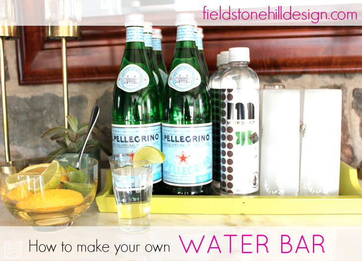 How to make your own water bar via @fieldstonehill
