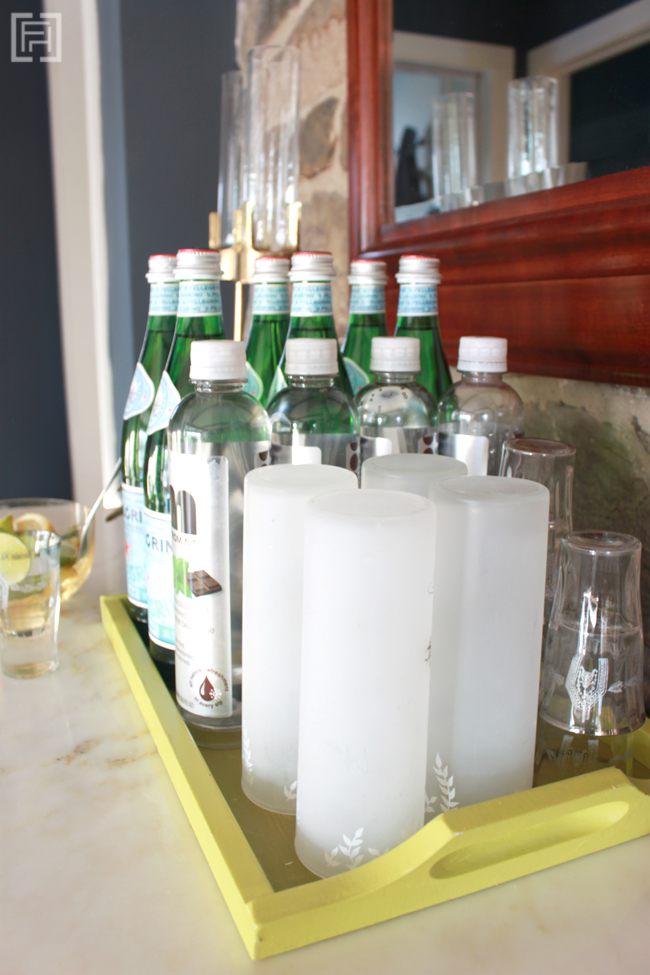 How to make your own water bar via @fieldstonehill