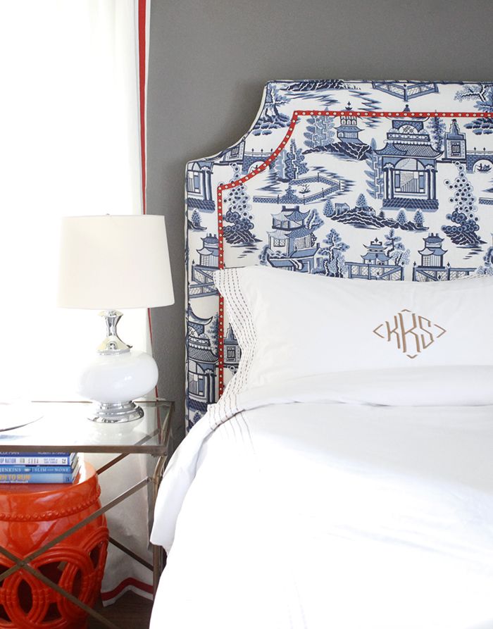 Gorgeous Red White and Blue Rooms via interior designer @fieldstonehill