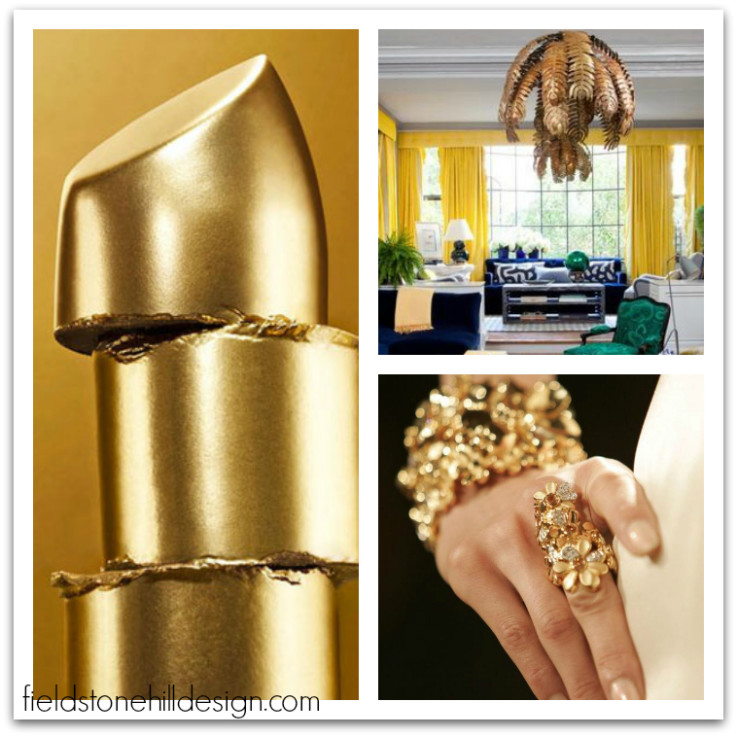 Gold Inspiration via interior designer @fieldstonehill
