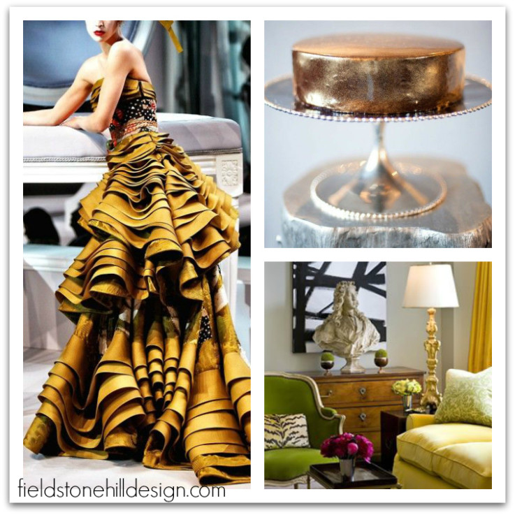 Gold Inspiration via interior designer @fieldstonehill