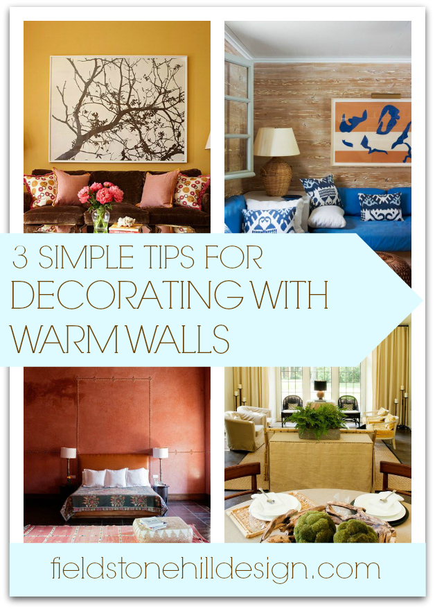 decorating with warm walls
