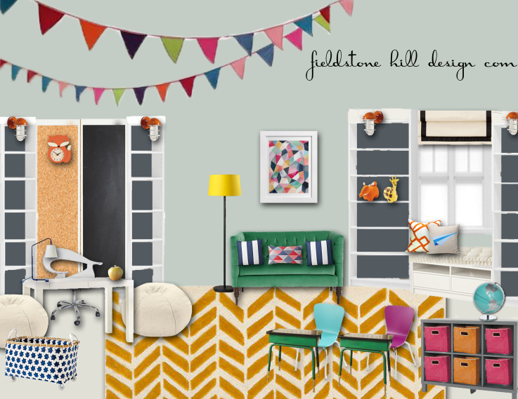 Homeschool room Design Board by @fieldstonehill