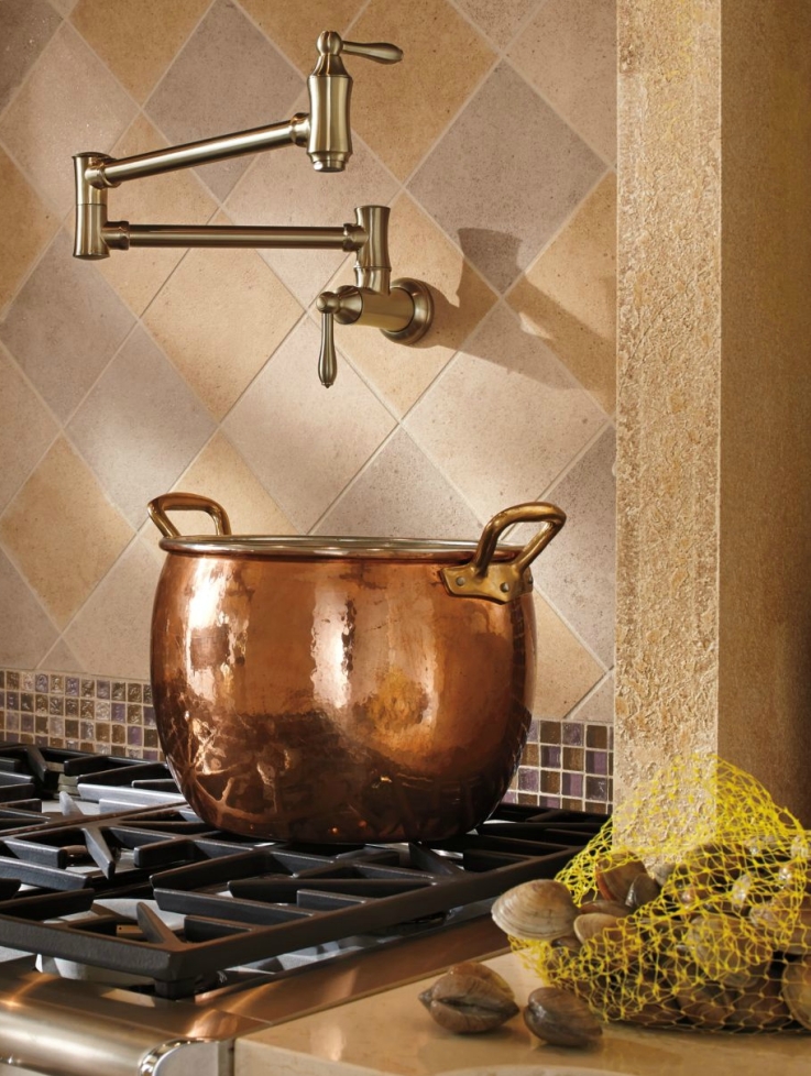 Delta Pot Filler Brass Beauty