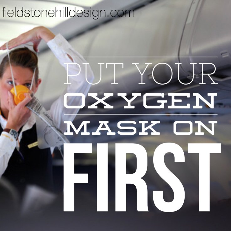 Oxygen mask on first